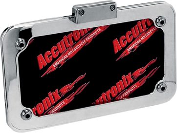 ACCUTRONIX LICENSE PLATE FRAME WITH LIGHT POLISHED