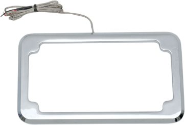 FRAME PLT W/LIGHT CHROME