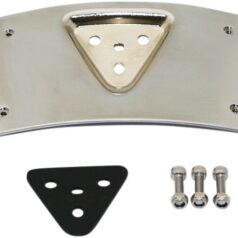 MOUNT LICENSE PLATE RADIUS HORIZONTAL LAYDOWN CHROME