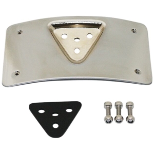 MOUNT LICENSE PLATE RADIUS HORIZONTAL LAYDOWN CHROME
