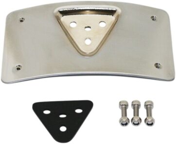 MOUNT LICENSE PLATE RADIUS HORIZONTAL LAYDOWN CHROME