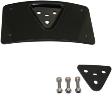 MOUNT LICENSE PLATE RADIUS HORIZONTAL LAYDOWN BLACK