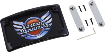 FRAME LICENSE LED CVO BLK