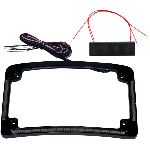 FRAME LIC W/ RED LED BLK - Bild 2