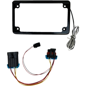 FRAME LICENSE PLATE W/ TAG LIGHT BLK FOR SXS