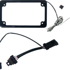 FRAME LICENSE PLATE LIGHTED SXS GLOSS BLACK
