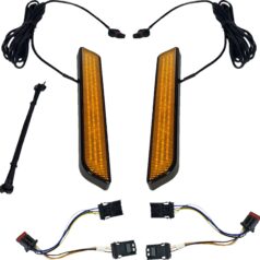 LED Fork Light - Amber - Black