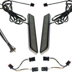 LED Fork Light - Smoke - Chrome