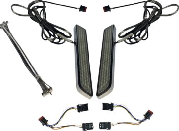 LED Fork Light - Smoke - Chrome