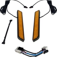 LED Fork Light - Amber - Black