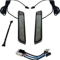 LED Fork Light - Smoke - Black