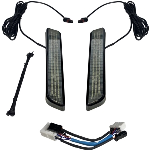 LED Fork Light - Smoke - Black