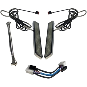 LED Fork Light - Smoke - Chrome
