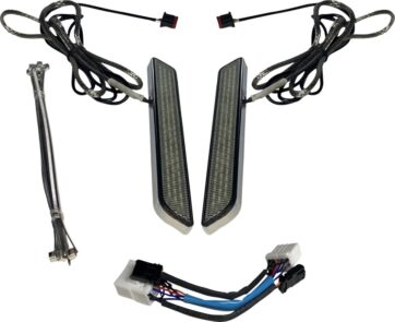 LED Fork Light - Smoke - Chrome