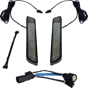 LED Fork Light - Smoke - Black