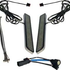 LED Fork Light - Smoke - Chrome