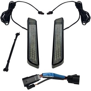 LED Fork Light - Smoke - Black