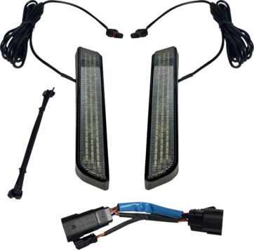 LED Fork Light - Smoke - Black