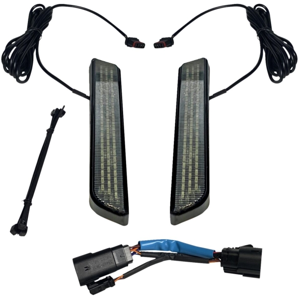 LED Fork Light - Smoke - Black