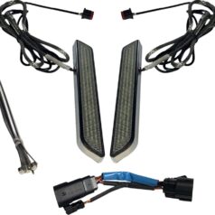 LED Fork Light - Smoke - Chrome