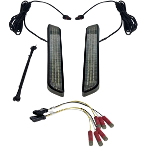 LED Fork Light - Smoke - Black