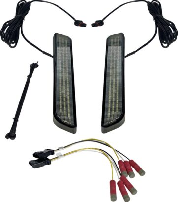 LED Fork Light - Smoke - Black