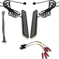 LED Fork Light - Smoke - Chrome