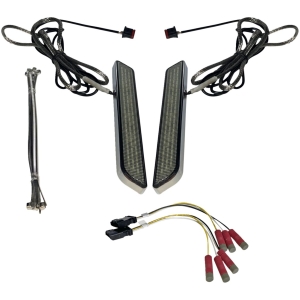 LED Fork Light - Smoke - Chrome