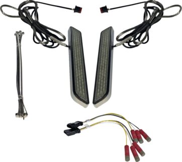 LED Fork Light - Smoke - Chrome