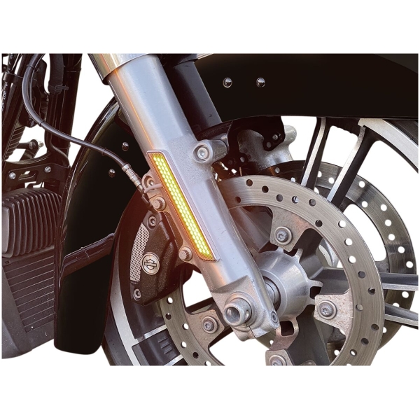LED Fork Light - Smoke - Chrome - Bild 2