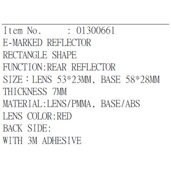REFLECTOR 3M E-MARKED RD - Bild 2
