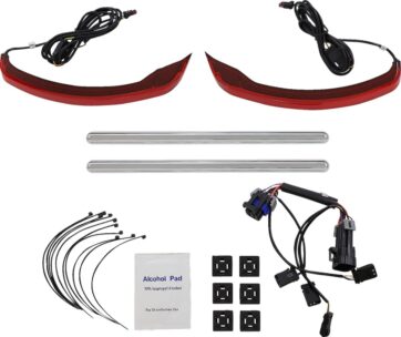 LIGHT LOW PROFILE SADDLBAG RED INDIAN