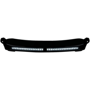 LIGHTS LED WINDSHIELD TRIM GLOSS BLACK ROAD GLIDE