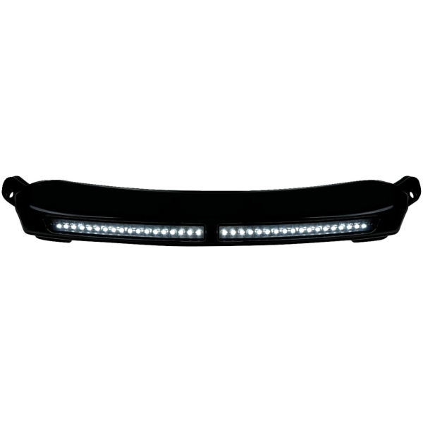LIGHTS LED WINDSHIELD TRIM GLOSS BLACK ROAD GLIDE