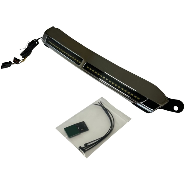 LIGHTS LED WINDSHIELD TRIM CHROME ROAD GLIDE