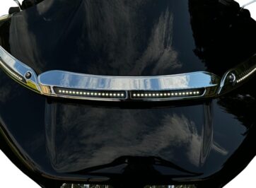 LIGHTS LED WINDSHIELD TRIM CHROME ROAD GLIDE - Bild 2