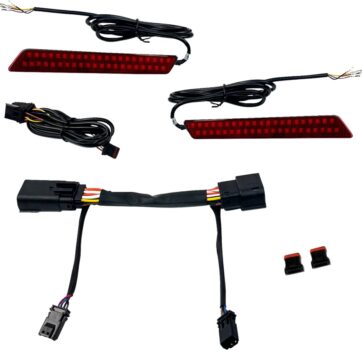 LIGHTS LED SADDLEBAG LATCH RED LENS