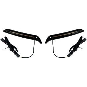 LIGHT WINDSHIELD TRIM LED GLOSS BLACK
