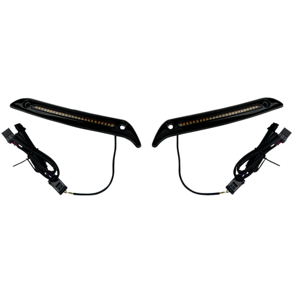 LIGHT WINDSHIELD TRIM LED GLOSS BLACK