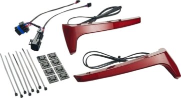 LIGHTS SADDLEBAG RED LENS, RED T-SIGNAL INDIAN