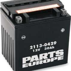 BATTERY AGM MAINTENANCE FREE  12V 30 AH 385A 10 KG 166.69 MM X 127 MM X 174.63 MM BLACK