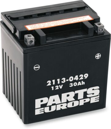 BATTERY AGM MAINTENANCE FREE  12V 30 AH 385A 10 KG 166.69 MM X 127 MM X 174.63 MM BLACK