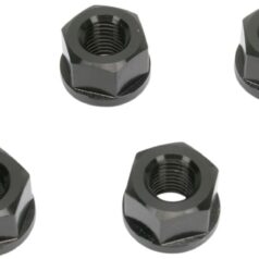 DRIVEN RACING SPROCKET NUTS / ALU / 10MM / BLACK (6 PCS)
