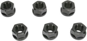 DRIVEN RACING SPROCKET NUTS / ALU / 10MM / BLACK (6 PCS)