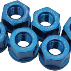 DRIVEN RACING SPROCKET NUTS / ALU / 10MM / BLUE (6 PCS)