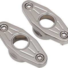 ACCUTRONIX SWINGARM BLOCKS MILLED CHROME