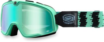 BARSTOW ORNAMENTAL CONIFER RACING GOGGLE W/ MIRROR GREEN LENS