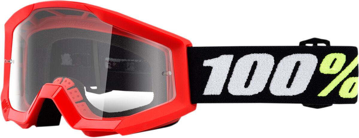STRATA MINI GROM RED OFFROAD GOGGLE W/ CLEAR LENS