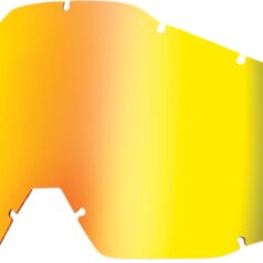 MIRROR GOLD REPLACEMENT LENS FOR 100% OFFROAD GOGGLES