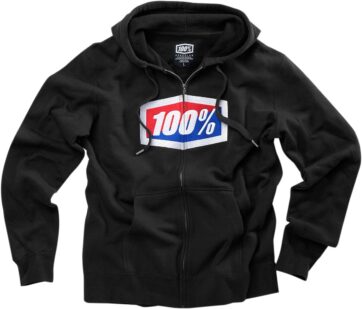 OFFICIAL FULL-ZIP HOODY BLACK MEDIUM